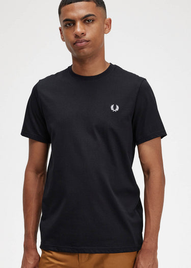 Fred Perry T-shirts Back graphic t-shirt - black