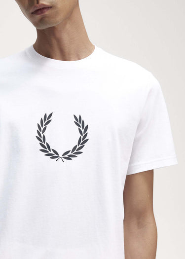 Fred Perry T-shirts Laurel wreath graphic t-shirt - white