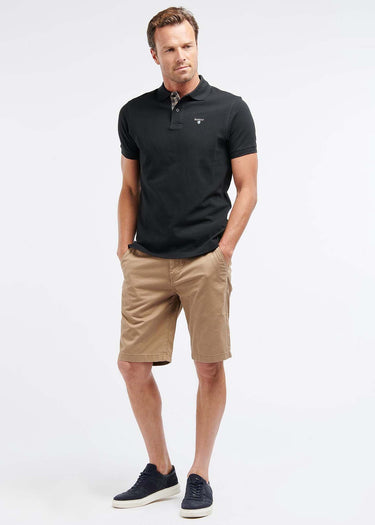 Barbour Polo's Tartan pique polo - black stone