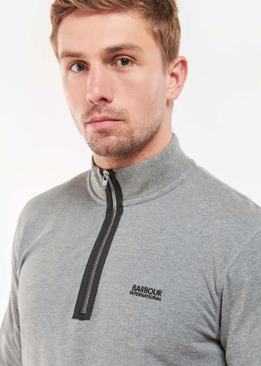 Barbour International Truien Beaker half zip - anthracite marl