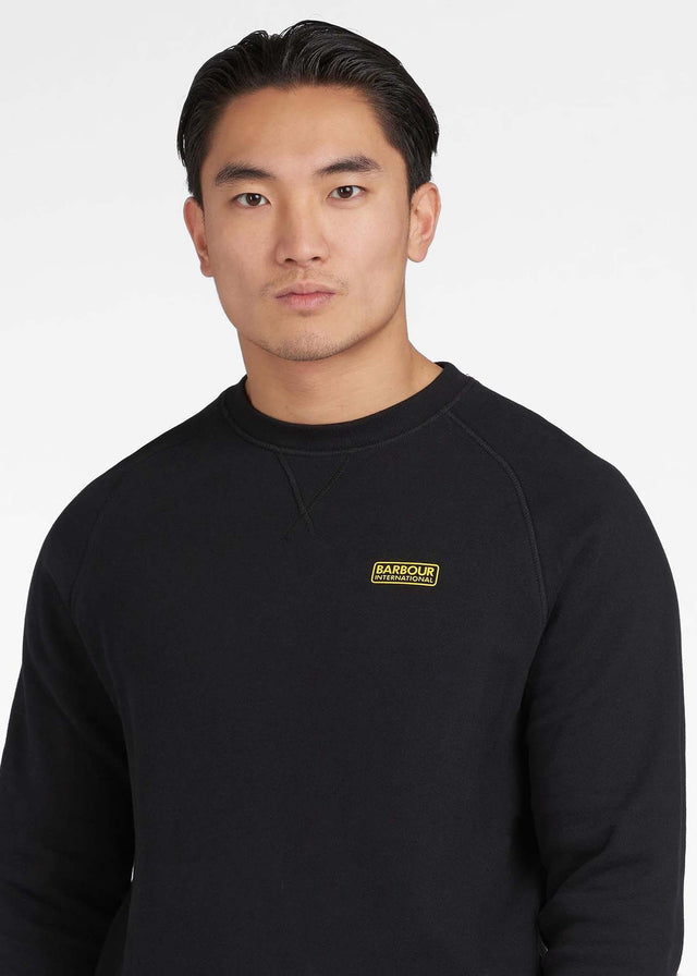 Barbour International Sweaters Essential crew neck sweat - black
