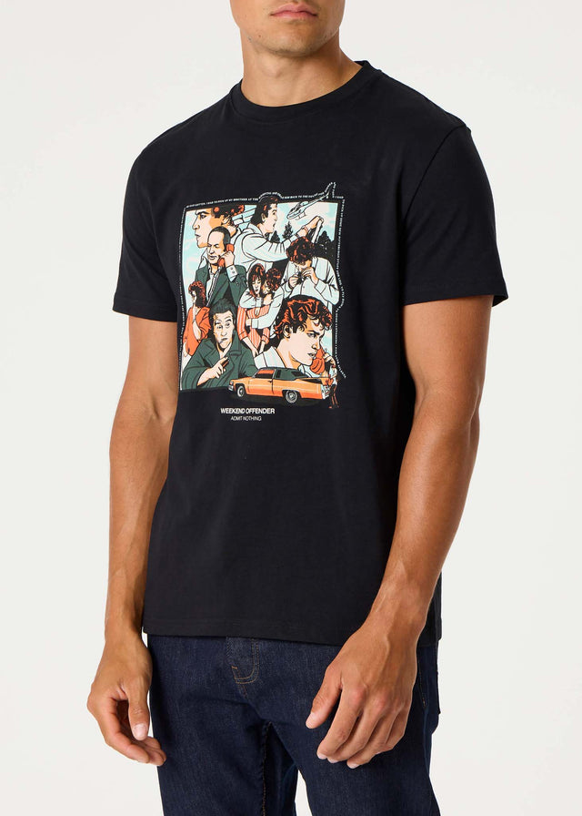 Weekend Offender T-shirts Henry - black