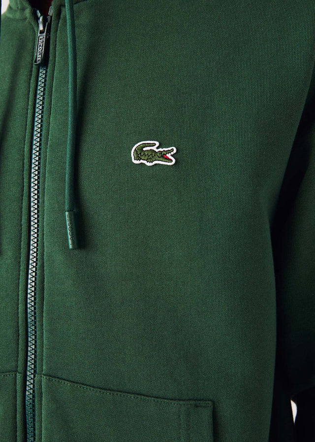 Lacoste Cardigans Zip through hoodie - green