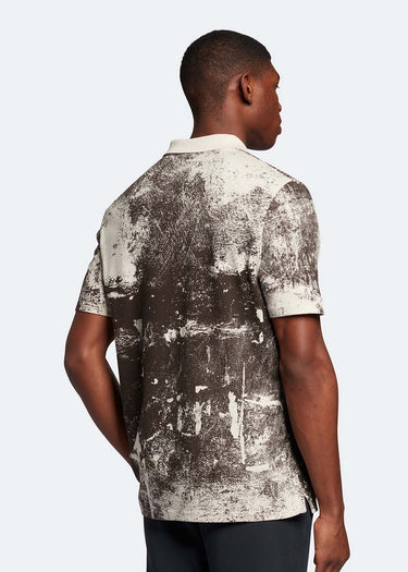 Lyle & Scott Polo's Erosion print polo shirt - cove