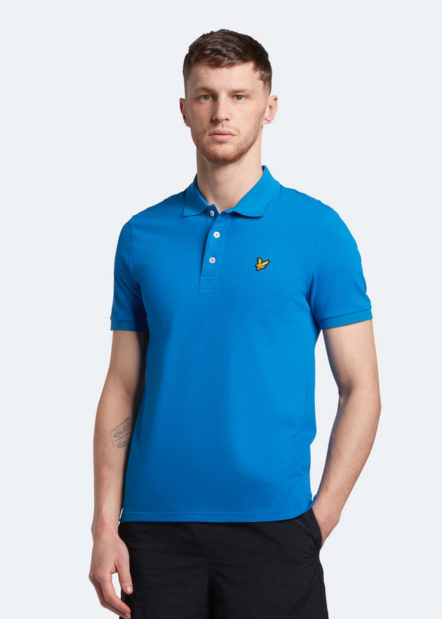 Lyle & Scott Polos Plain polo shirt - bright blue