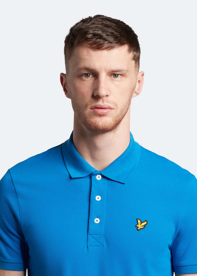 Lyle & Scott Polos Plain polo shirt - bright blue