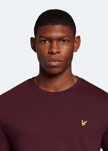Lyle & Scott T-shirts Slub t-shirt - burgundy