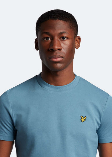 Lyle & Scott T-shirts Crest tipped t-shirt - skipton blue