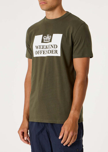 Weekend Offender T-shirts Prison tee - dark green