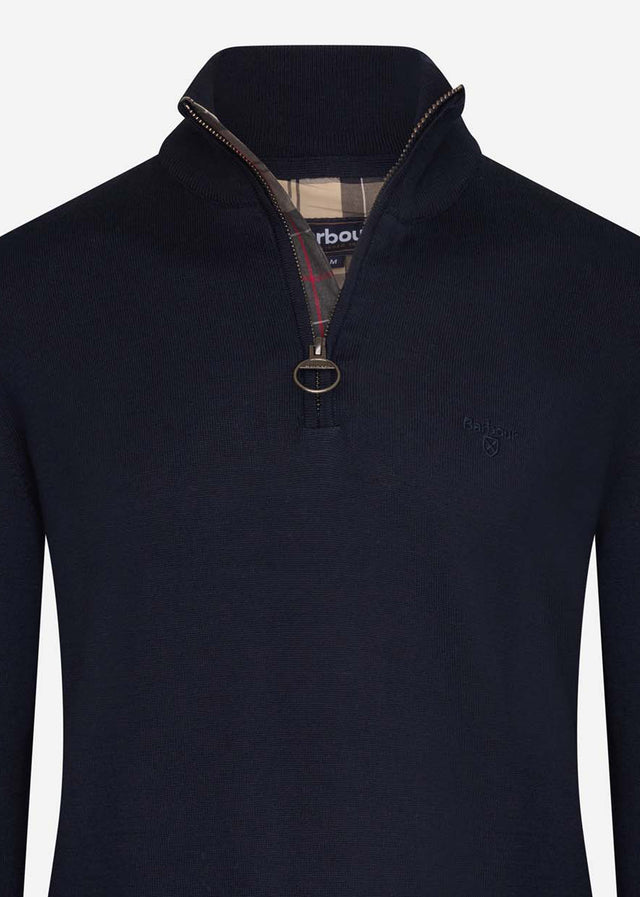 Barbour Sweaters Tain half zip - navy