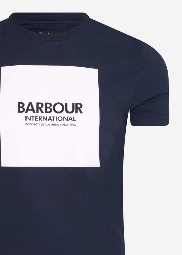 Barbour International T-shirts Block tee - navy