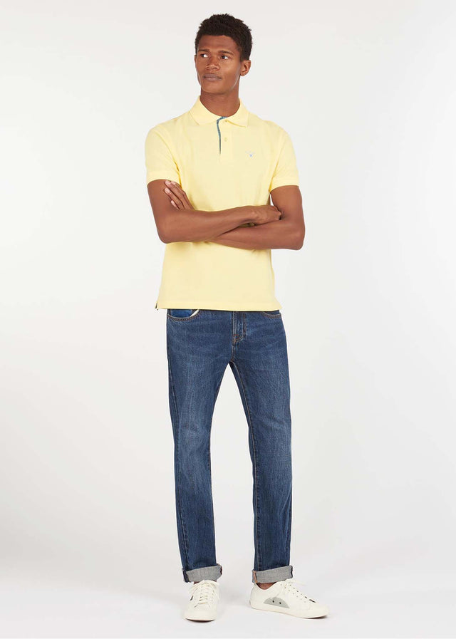 Barbour Polos Tartan pique polo - corn
