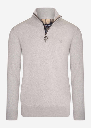 Barbour Truien Tain half zip - grey marl