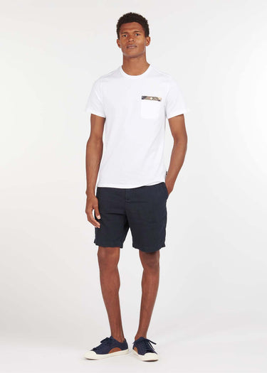 Barbour T-shirts Durness pocket tee - white