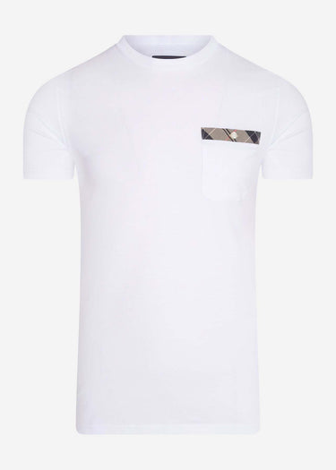 Barbour T-shirts Durness pocket tee - white