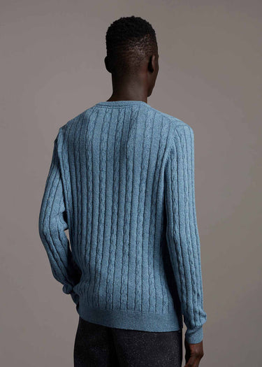 Lyle & Scott Truien Cable jumper - slate blue marl