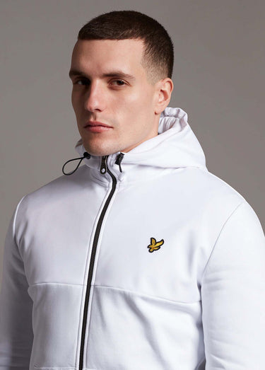 Lyle & Scott Vesten Softshell jersey zip hoodie - white