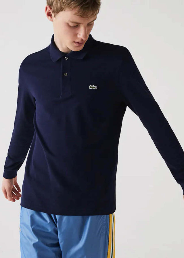 Lacoste Long Sleeve Polos Longsleeve polo - navy blue