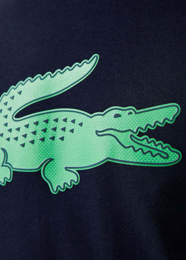 Lacoste T-shirts Printed t-shirt - navy blue clover green