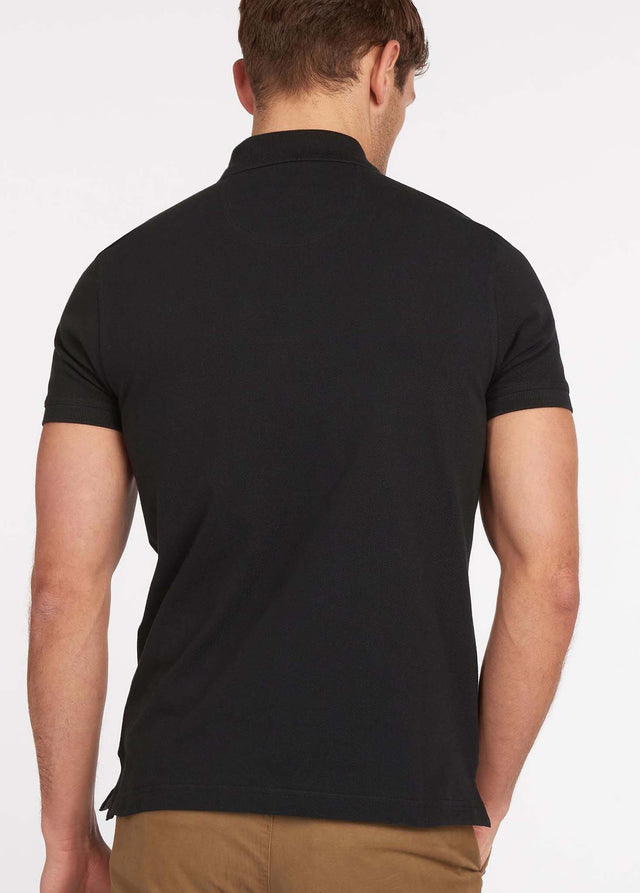 Barbour Polos Barbour tartan pique polo - black