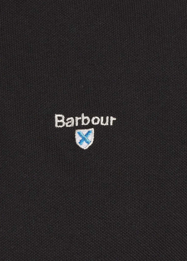 Barbour Polos Barbour tartan pique polo - black
