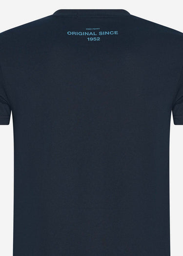Fred Perry T-shirts Glitched graphic t-shirt - navy