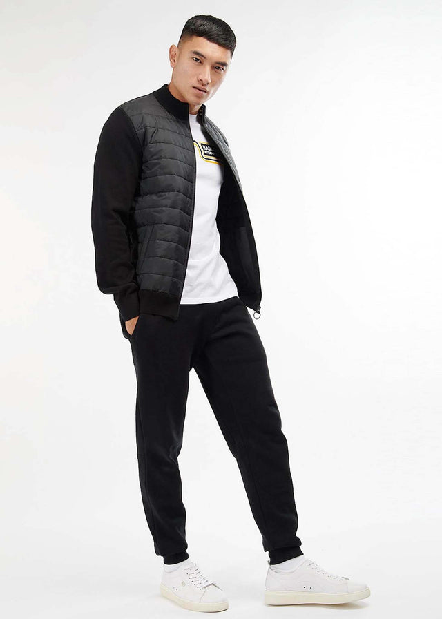 Barbour International Cardigans Legacy baffle zip thru - black