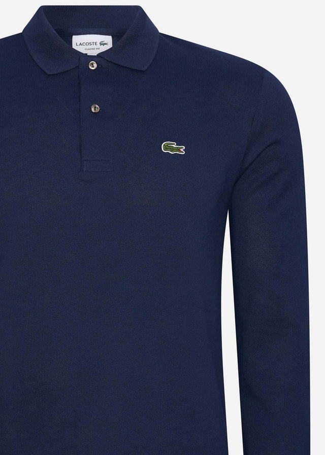 Lacoste Long Sleeve Polos Longsleeve polo - navy blue