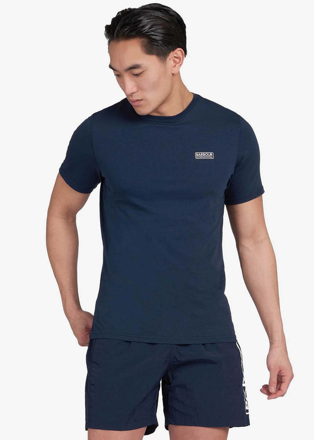Barbour International Swimwear Large logo swim short- international navy