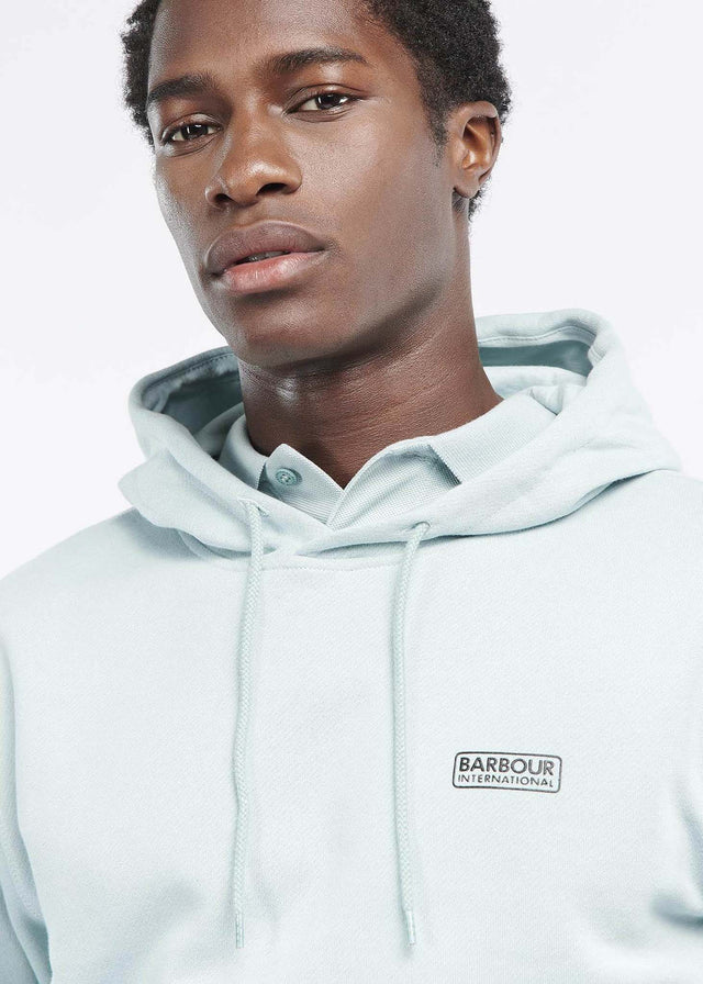 Barbour International Hoodies Small logo hoodie - pastel spruce