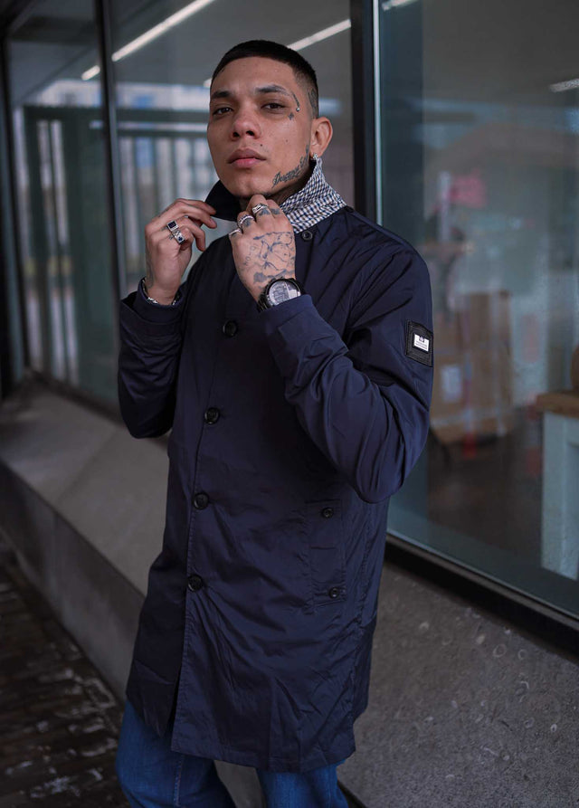Weekend Offender Jackets Coronado - navy + free bucket hat