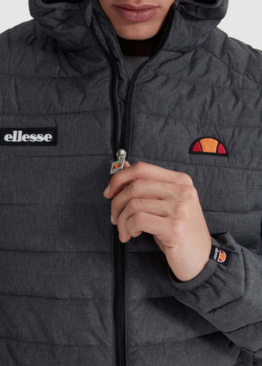 Ellesse Jassen Lombardy padded jacket - dark grey marl