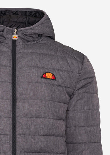 Ellesse Jassen Lombardy padded jacket - dark grey marl