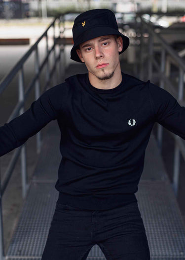 Fred Perry Truien Classic crew neck jumper - black