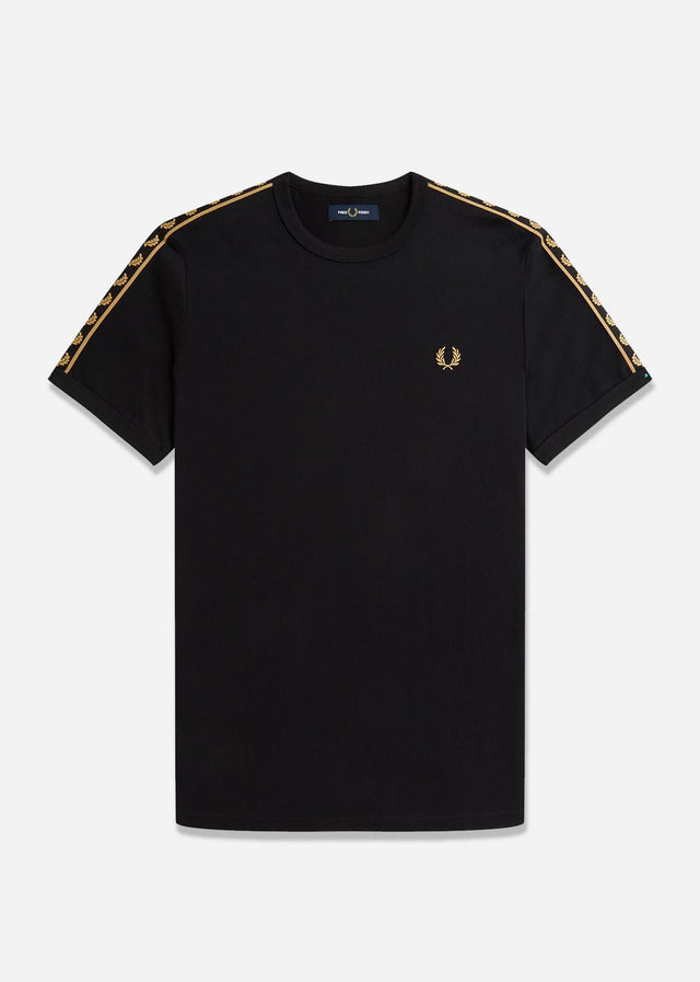 Fred Perry T-shirts Gold taped ringer t-shirt - black