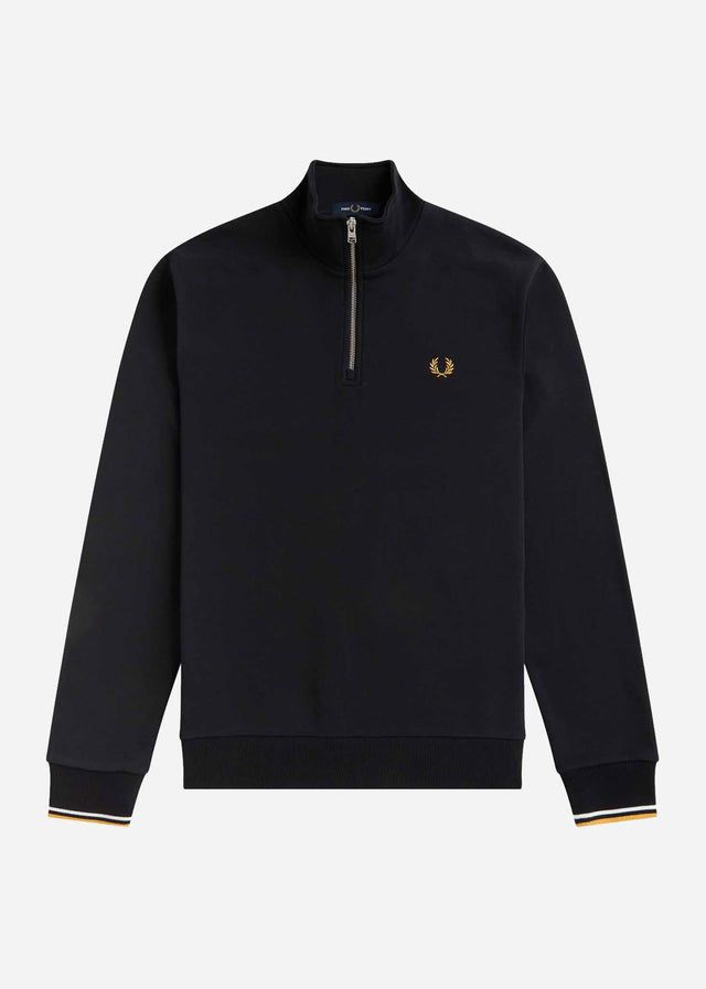 Fred Perry Sweaters Half zip sweatshirt - black