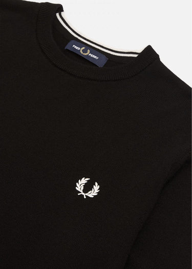 Fred Perry Truien Classic crew neck jumper - black