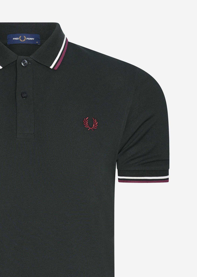Fred Perry Polos Twin tipped fred perry shirt - night green