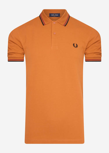 Fred Perry Polo's Twin tipped polo - rust