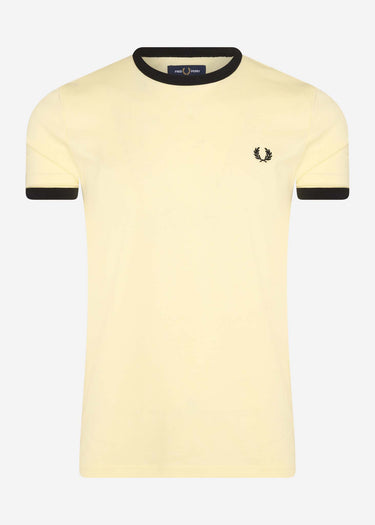 Fred Perry T-shirts Ringer t-shirt - lemon sorbet