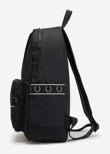 Fred Perry Tassen Contrast tape track backpack - black