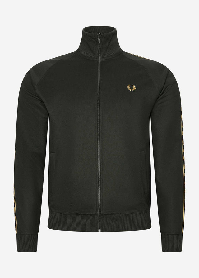 Fred Perry Cardigans Gold tape track jacket - hunting green