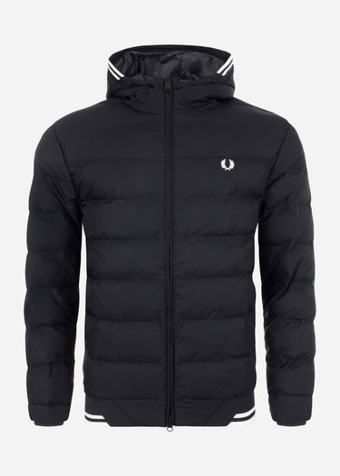 Fred Perry Jassen Hooded insulated jacket - black