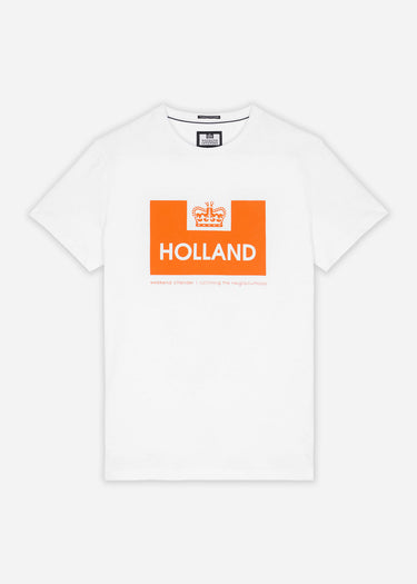 Weekend Offender T-shirts Holland - white orange