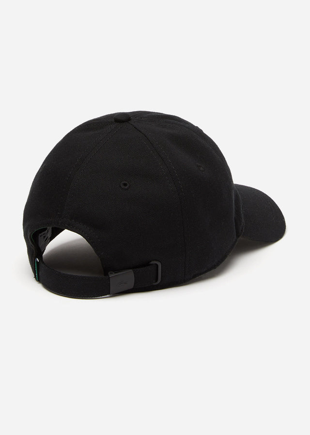 Lacoste Caps Cotton twill logo cap - black