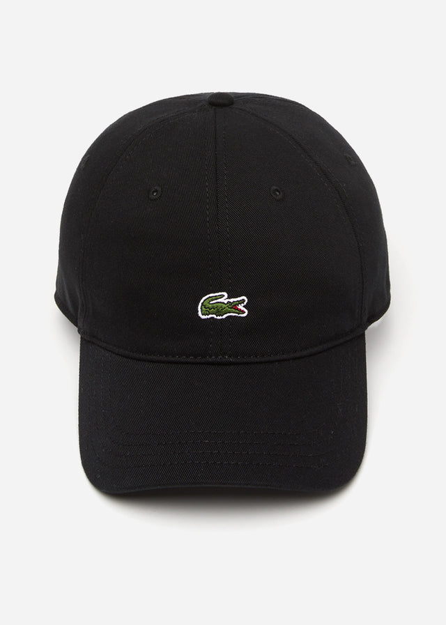 Lacoste Caps Cotton twill logo cap - black