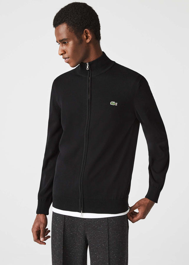 Lacoste Cardigans A Zip through sweater - black