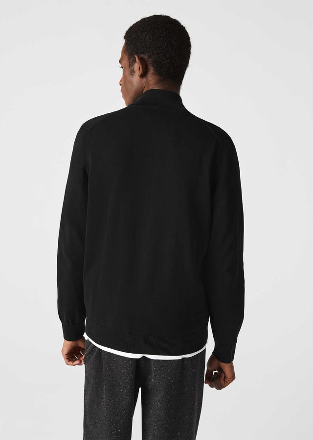 Lacoste Cardigans A Zip through sweater - black