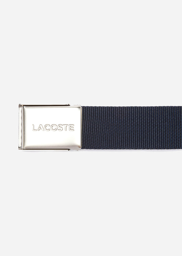 Lacoste Belts Leather goods belt - navy blue