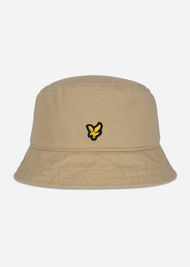 Lyle & Scott Bucket Hats Cotton twill bucket hat - sand storm